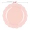 Pearl Pink Round Lotus Plastic Dinner Plates - 10.25" (120 Plates)